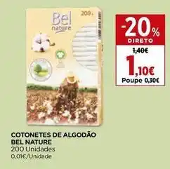 El Corte Inglés Bel nature - cotonetes de algodao promoção