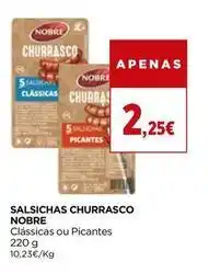 El Corte Inglés Nobre - salsichas churrasco promoção