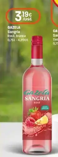 Intermarché Gazela sangria rosé, branca promoção