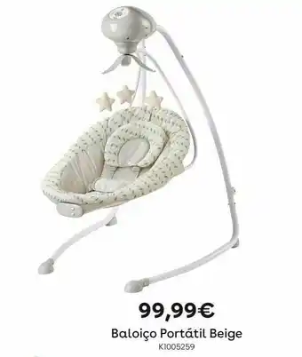 Baloiço portátil bege