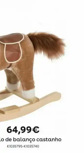 Toys R Us Homcom - cavalo de balanço de peluche promoção