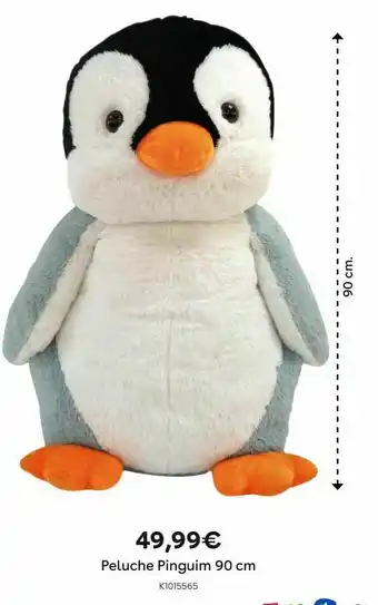 Toys R Us Peluche pinguim 90 cm promoção