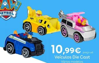 Toys R Us Patrulha pata - veículos die cast (vários modelos) promoção