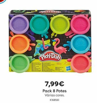 Toys R Us Play-doh - pack 8 recipientes (várias cores) promoção