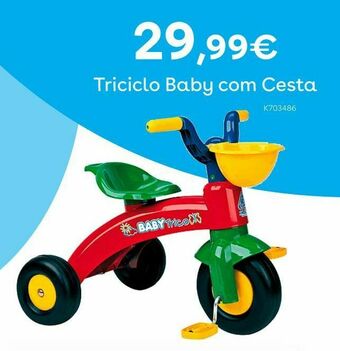 Toys R Us Baby trico - triciclo baby com cesta promoção