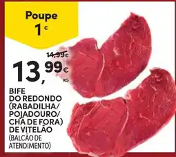 Continente Bife do redondo de vitelão promoção