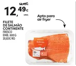 Continente Filete de salmão continente fresco promoção