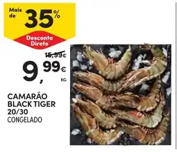 Continente Camarão black tiger promoção