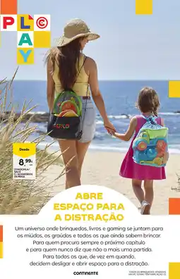 Continente Mochila/saco c acessórios de praia promoção