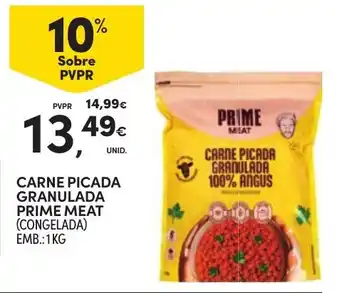 Continente carne picada granulada prime meat promoção