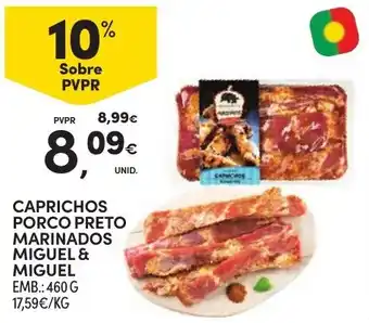 Continente Caprichos porco preto marinados migueL & migueL promoção