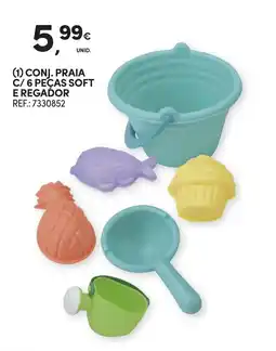 Continente Conj. praia c/ 6 peças soft e regador promoção