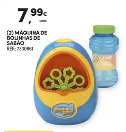 Continente Máquina de bolinhas de sabão bubble fun promoção