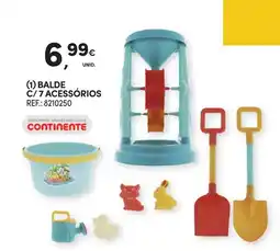 Continente Balde c/ 7 acessórios promoção