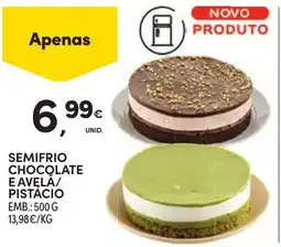 Continente Semifrio chocolate e avela/pistácio promoção