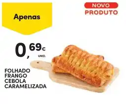 Continente Folhado frango cebola caramelizada promoção