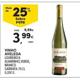 Continente vinho aveleda loureiro & alvarinho, verde, branco promoção