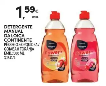 Continente Detergente manual da loiça continente promoção