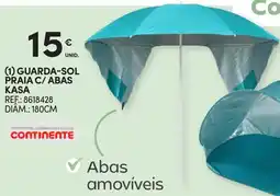 Continente Guarda-sol praia c/ abas kasa promoção