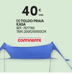 Continente Toldo praia kasa promoção