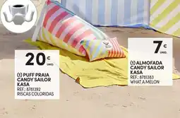Continente Puff praia candy sailor kasa promoção