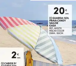 Continente Guarda-sol praia candy sailor kasa promoção