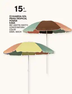 Continente Guarda-sol praia tropical power kasa promoção