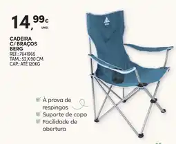 Continente Cadeira c/ braços berg promoção
