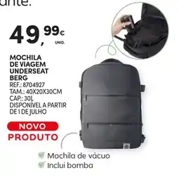 Continente Mochila de viagem underseat berg promoção
