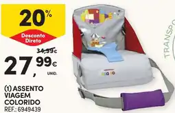 Continente Assento viagem colorido promoção