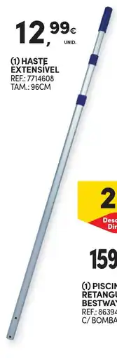 Continente Haste extensivel promoção