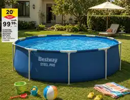 Continente Piscina estrutura redonda bestway promoção