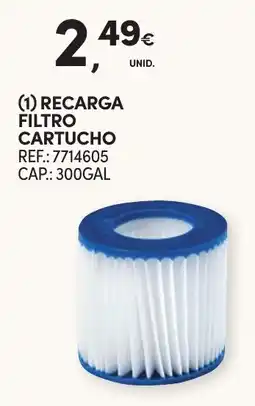 Continente recarga filtro cartucho promoção