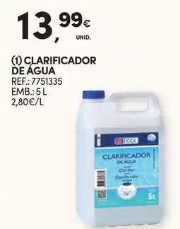 Continente Fcc clarificador de água promoção