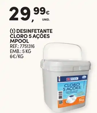 Desinfetante cloro 5 ações mpool