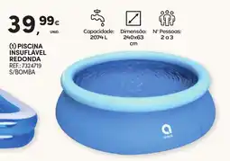 Continente Piscina insuflável redonda promoção