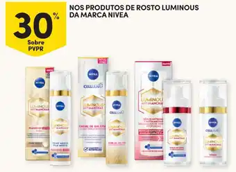 Continente Nivea produtos de rosto luminous promoção