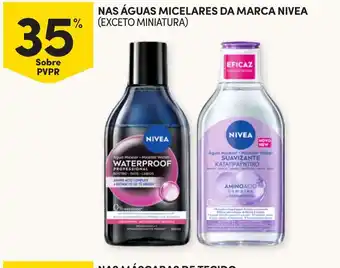 Continente Águas micelares da marca nivea promoção