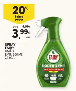 Continente Spray fairy limão promoção