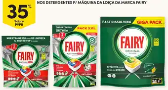 Continente detergentes p/ máquina da loiça da marca fairy promoção