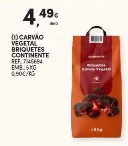 Continente carvão vegetal briquetes continente promoção
