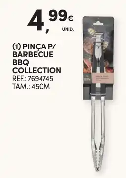 Continente pinça p/ barbeçue bbq collection promoção