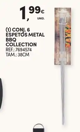 Continente Espetos metal bbq collection promoção