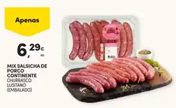 Continente Mix salsicha de porco continente churrasco lusitano (embalado) promoção