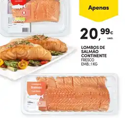 Continente Lombos de salmão continente promoção