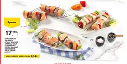 Continente Espetada de salmão e atum/salmão e perca/lula e camarão/pota e salmão promoção
