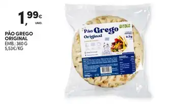 Continente Pão grego original promoção