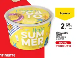 Continente Línguas de gato promoção