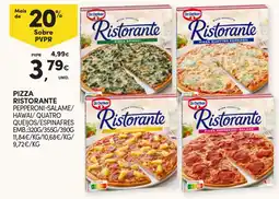 Continente Pizza ristorante pepperoni-salame/hawai/quatro queijos/espinafres promoção