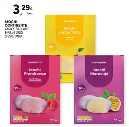 Continente Mochi continente vários sabores promoção